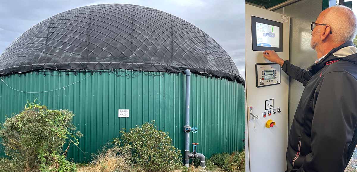 Biogasanlage auf dem Andreas Hof in Rechtenbach