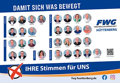 Unsere Kandidaten für die Gemeindevertretung